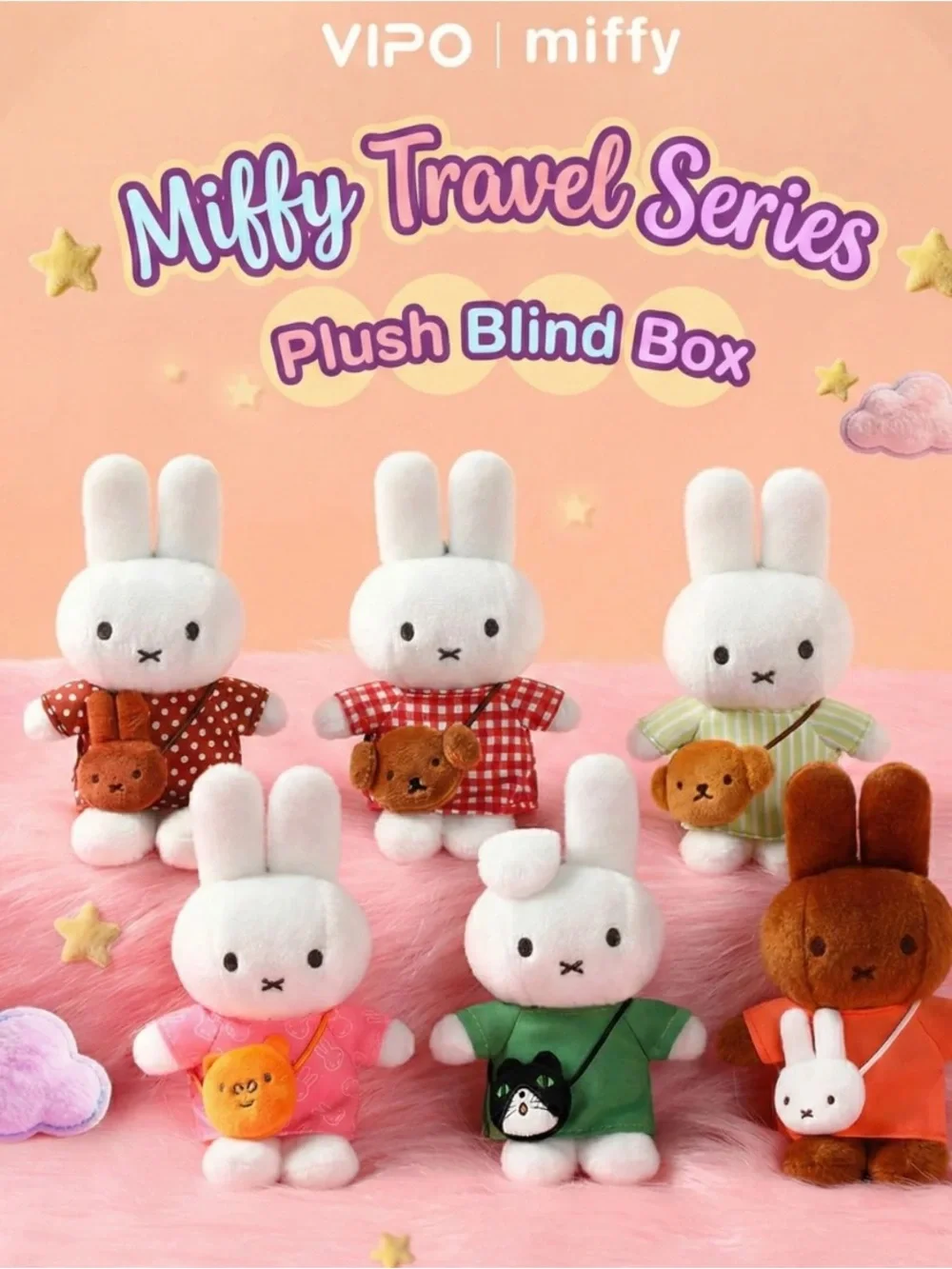 Miffy Travel Series - Dan w Cat Bag Bag Charm - Picture 9 of 9